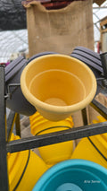 Yellow Plastic Pot 5"