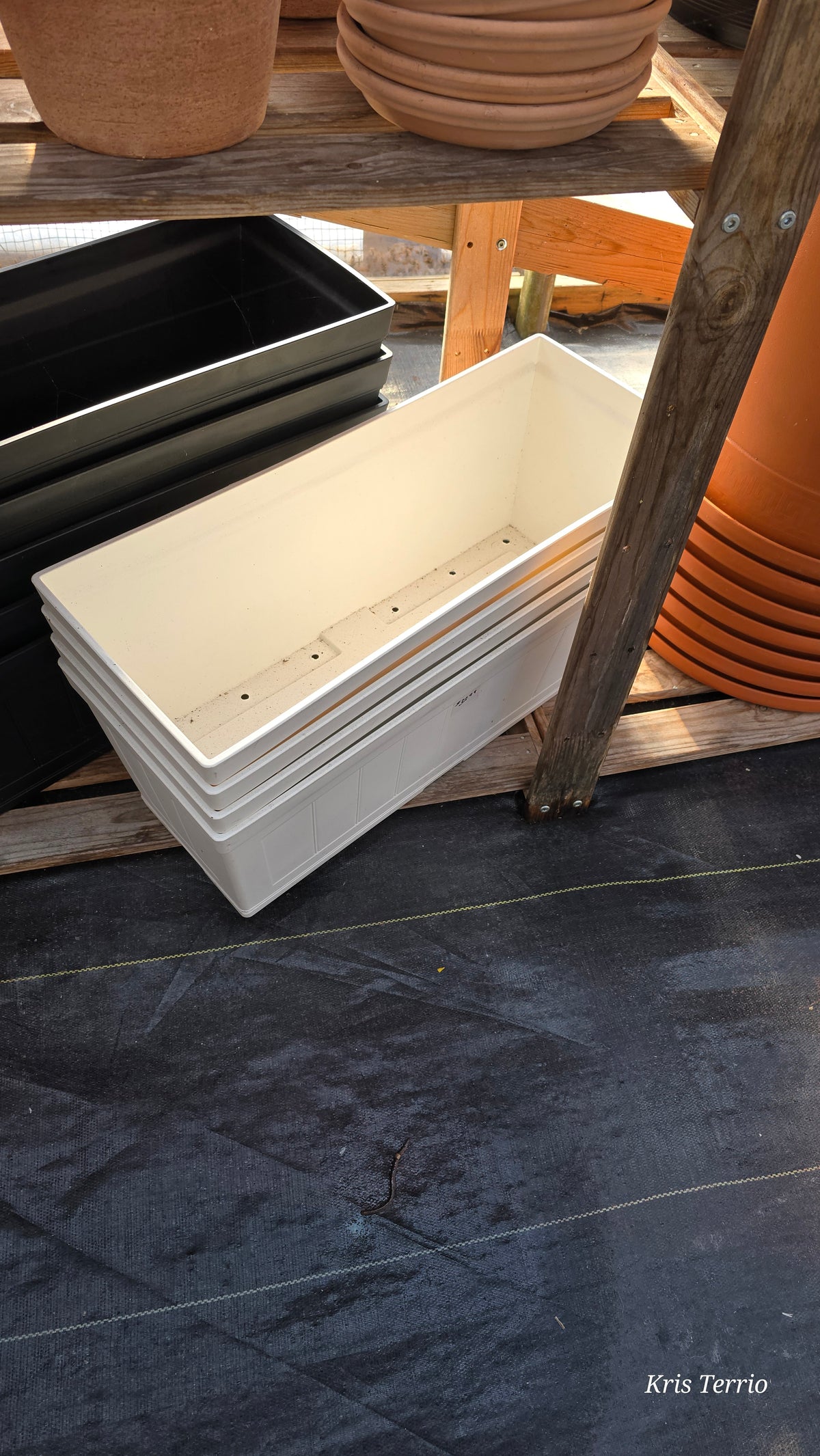Planter RECTANGULAR WHITE