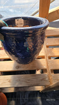 Planter CERAMIC BLUE medium