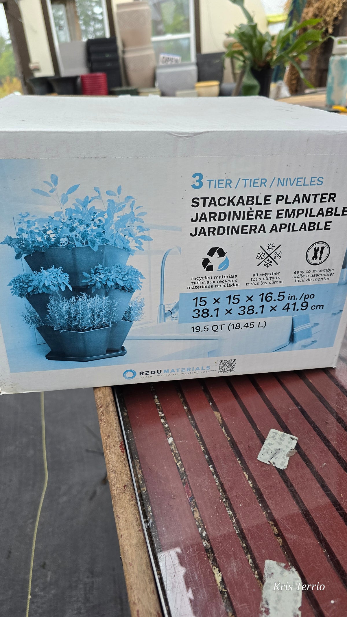 Stackable Planter 3 Tier
