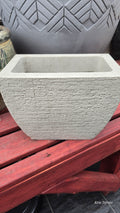 Grey stone wall planter